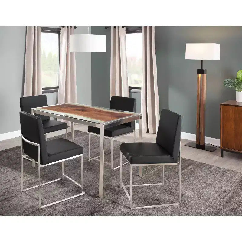 Set of 2 Fuji High Back Dining Chairs - LumiSource