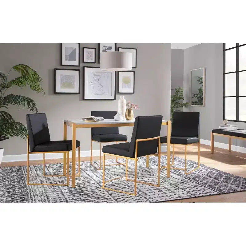 Set of 2 Fuji High Back Dining Chairs - LumiSource