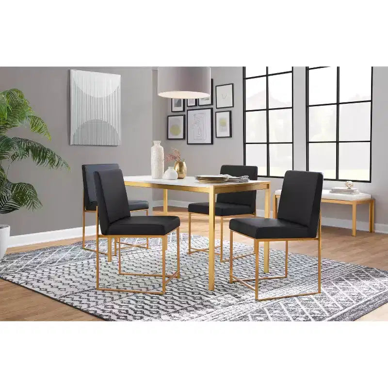 Set of 2 Fuji High Back Dining Chairs - LumiSource