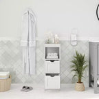 Merrick Lane Mobile Bagno a 2 Cassetti con Ripiano a Giorno