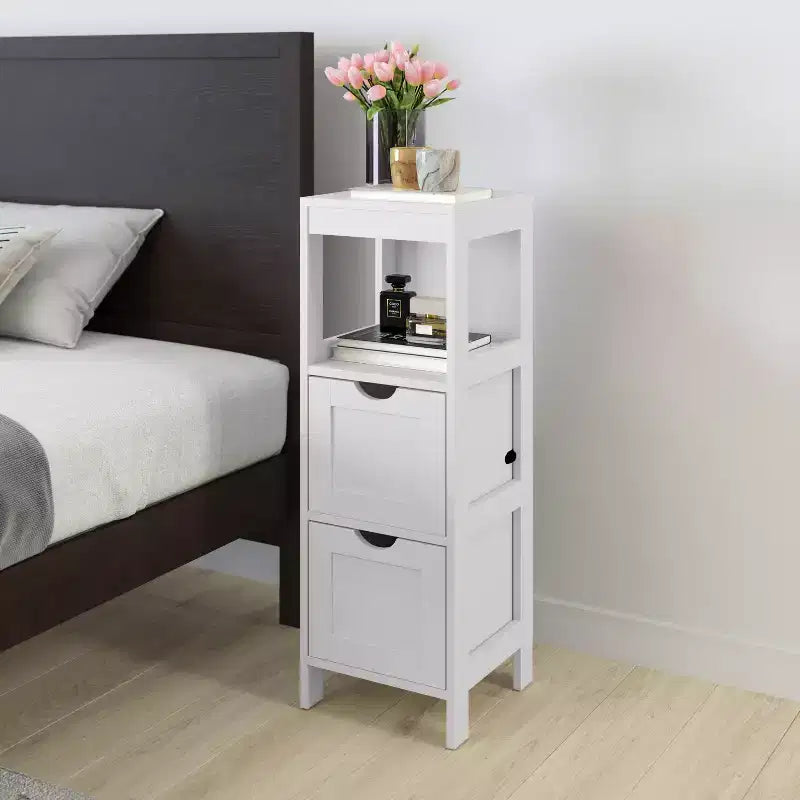 Merrick Lane Mobile Bagno a 2 Cassetti con Ripiano a Giorno