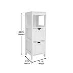 Merrick Lane Mobile Bagno a 2 Cassetti con Ripiano a Giorno