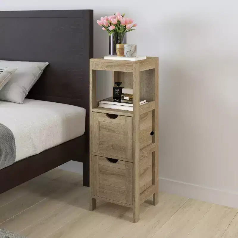 Merrick Lane Mobile Bagno a 2 Cassetti con Ripiano a Giorno