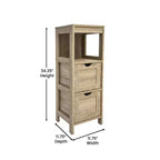 Merrick Lane Mobile Bagno a 2 Cassetti con Ripiano a Giorno