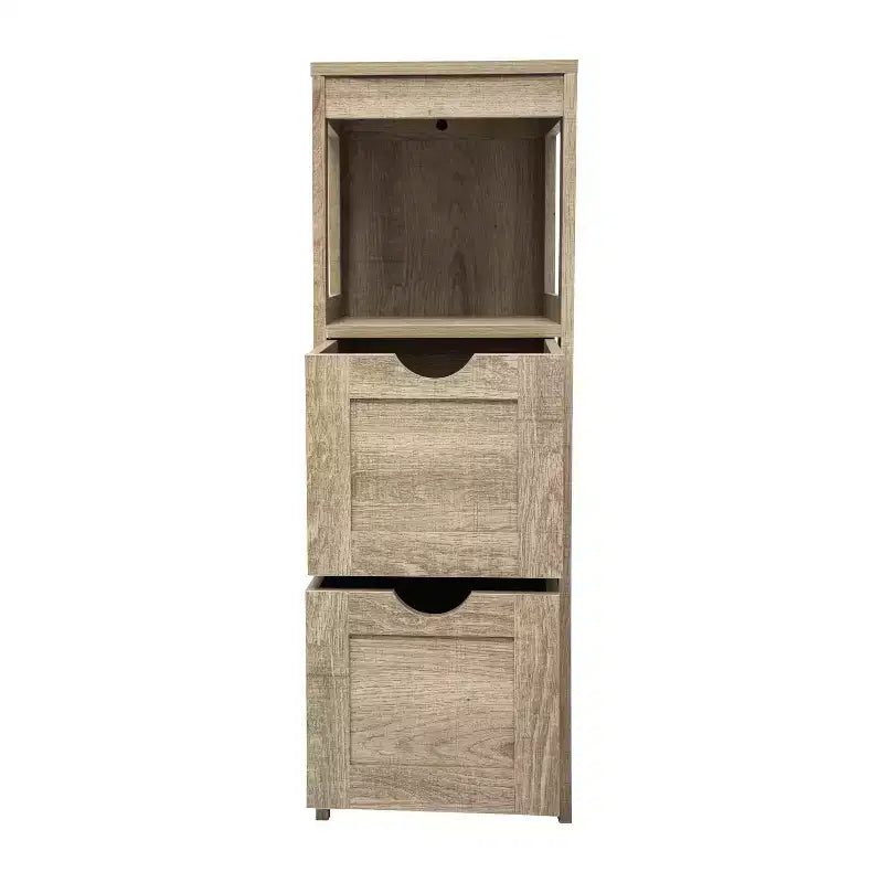 Merrick Lane Mobile Bagno a 2 Cassetti con Ripiano a Giorno
