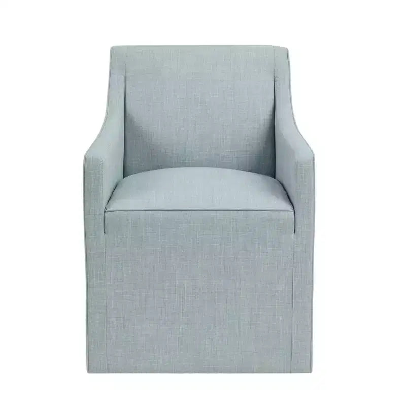 Madison Park Hamilton Slipcover Dining Arm Chair with Casters