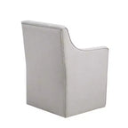 Madison Park Hamilton Slipcover Dining Arm Chair with Casters