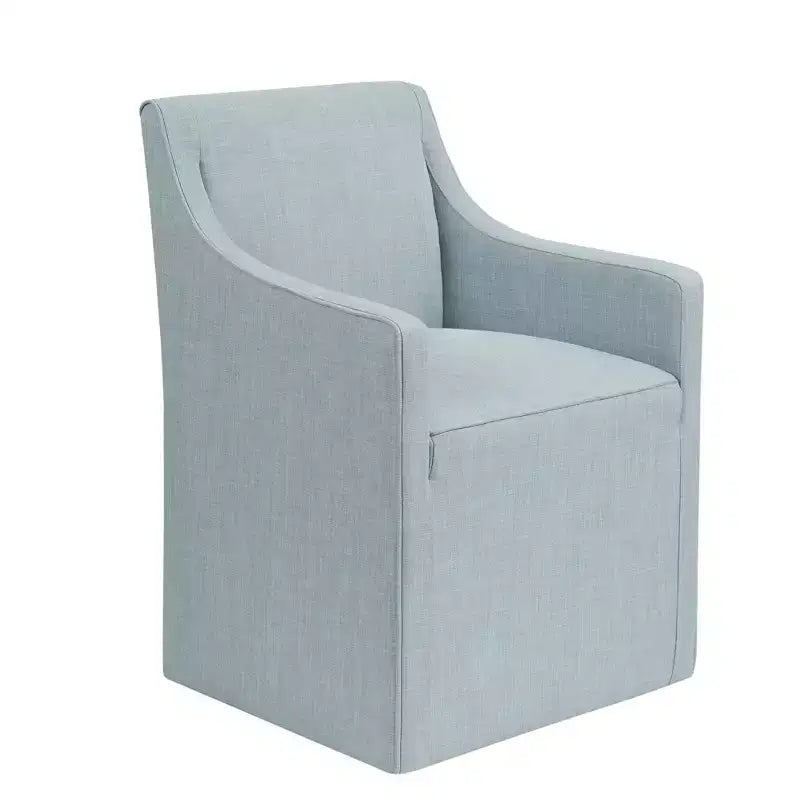 Madison Park Hamilton Slipcover Dining Arm Chair with Casters