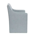 Madison Park Hamilton Slipcover Dining Arm Chair with Casters