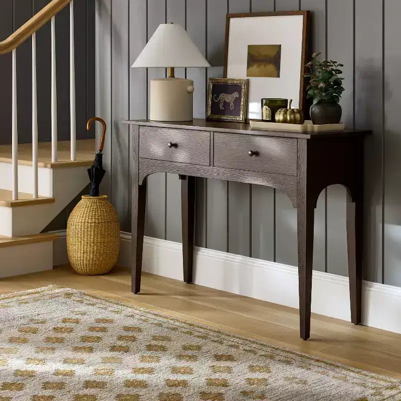 Palma Arched Console Table Dark Brown - Threshold designed with Studio McGee