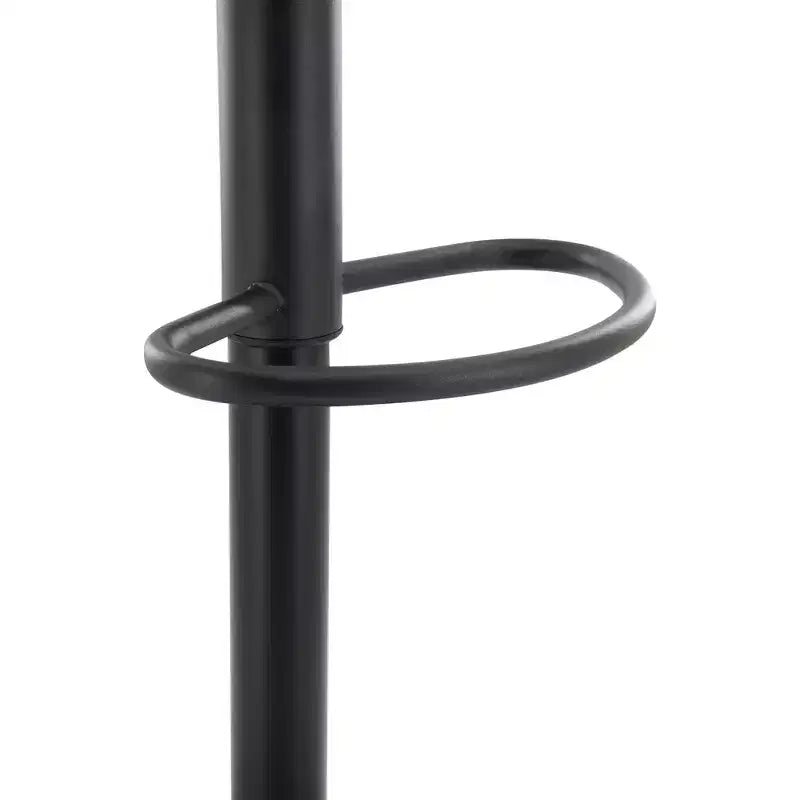 LeisureMod Tilbury Modern Adjustable Height Bar Stool with Vegan Leather Upholstery and Footrest, Ideal for Kitchen Island, Counter, or Home Bar