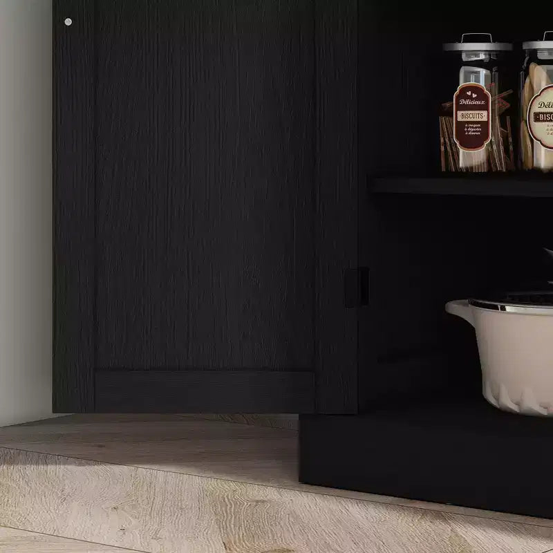 HOMCOM Dispensa a Colonna Tradizionale da Cucina 72" con 2 Armadietti e Ripiani Regolabili