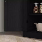 HOMCOM Dispensa a Colonna Tradizionale da Cucina 72" con 2 Armadietti e Ripiani Regolabili