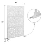 Dovelina Metal Outdoor Privacy Screen Freestanding Patio Decorative Screens