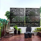 Dovelina Metal Outdoor Privacy Screen Freestanding Patio Decorative Screens