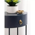 Kate and Laurel Decklyn Glam Oval Side Table