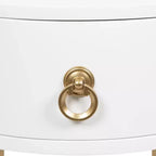 Kate and Laurel Decklyn Glam Oval Side Table