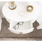 Kate and Laurel Decklyn Glam Oval Side Table