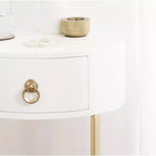 Kate and Laurel Decklyn Glam Oval Side Table
