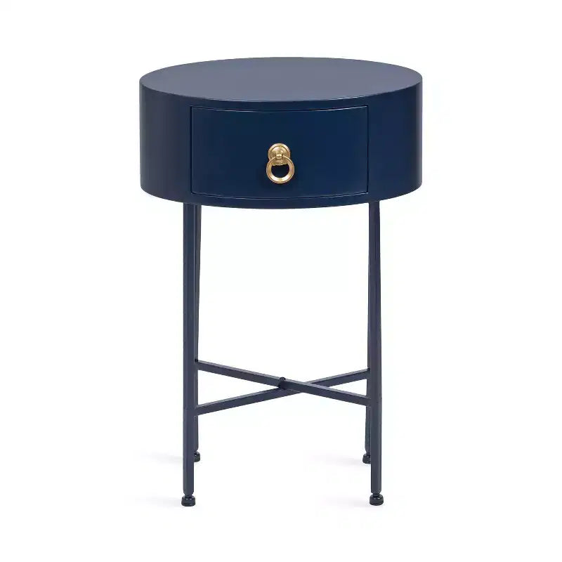 Kate and Laurel Decklyn Glam Oval Side Table