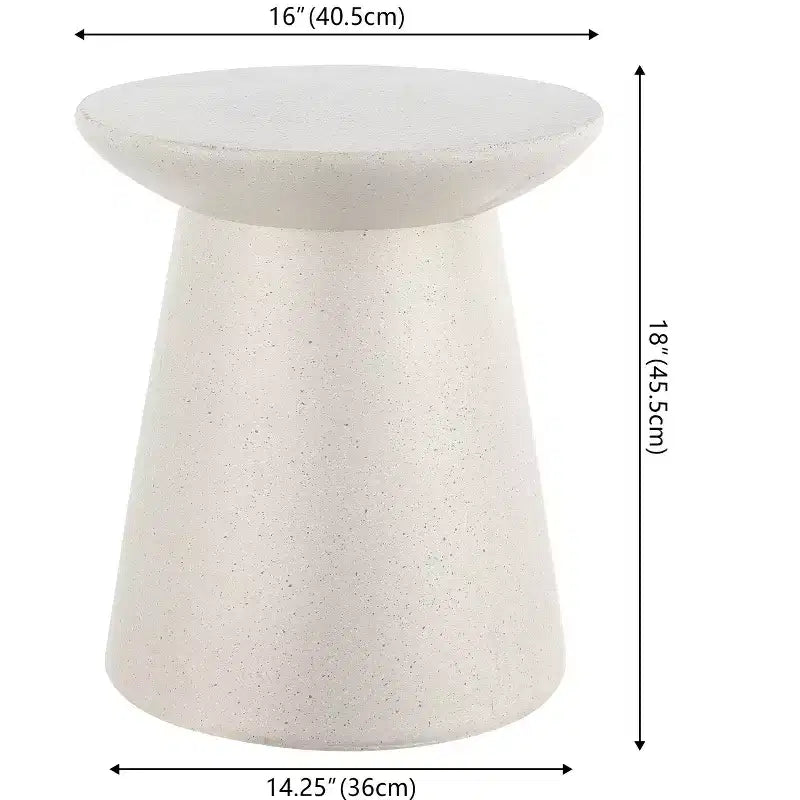 JONATHAN Y Brady 16.25 Minimalist Modern Drum Indoor/Outdoor Accent Table