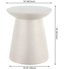 JONATHAN Y Brady 16.25 Minimalist Modern Drum Indoor/Outdoor Accent Table