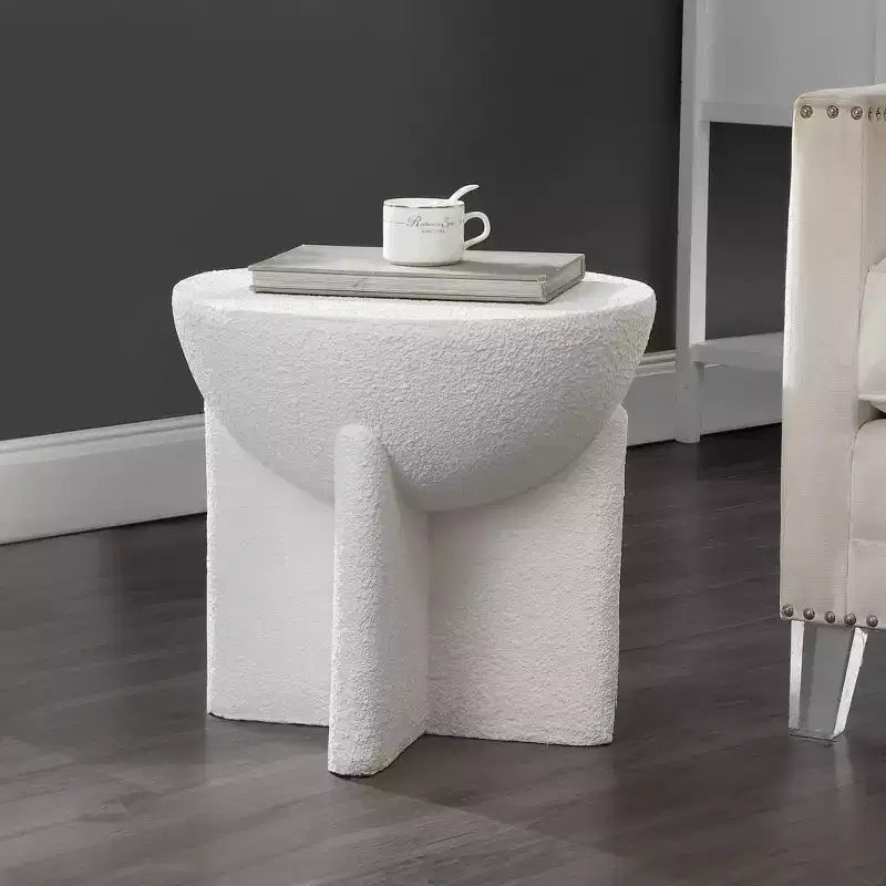 JONATHAN Y Brady 16.25 Minimalist Modern Drum Indoor/Outdoor Accent Table