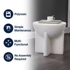 JONATHAN Y Brady 16.25 Minimalist Modern Drum Indoor/Outdoor Accent Table