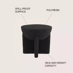 JONATHAN Y Brady 16.25 Minimalist Modern Drum Indoor/Outdoor Accent Table