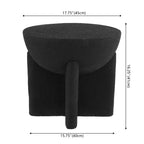 JONATHAN Y Brady 16.25 Minimalist Modern Drum Indoor/Outdoor Accent Table