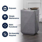 JONATHAN Y Adrian 20.75 Contemporary Minimalist Square Indoor/Outdoor Accent Table