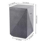 JONATHAN Y Adrian 20.75 Contemporary Minimalist Square Indoor/Outdoor Accent Table