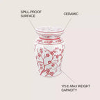 JONATHAN Y Cherry Blossom 17.7 Ceramic Garden Stool/Accent Table