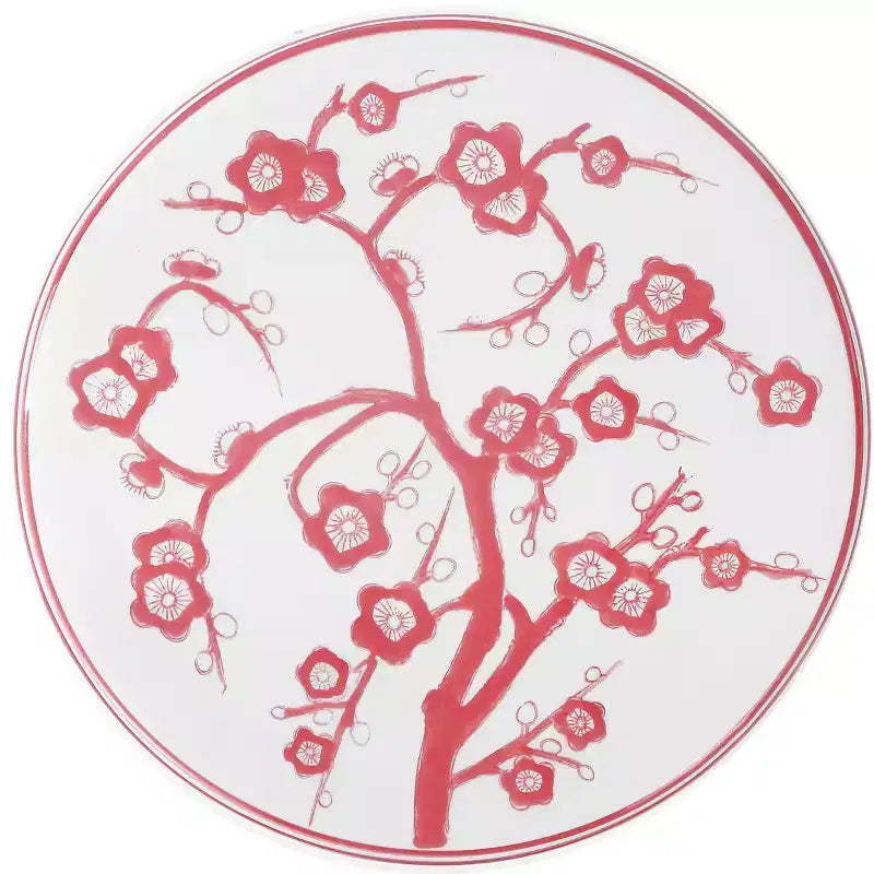 JONATHAN Y Cherry Blossom 17.7 Ceramic Garden Stool/Accent Table