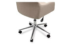 Workspace by Alera Mid-Century Task Chair, Supports Up to 275 lb, 18.9 to 22.24 Seat Height, Cream Seat, Cream Back
