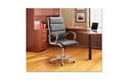 Alera Alera Neratoli Mid-Back Slim Profile Chair, Faux Leather, Supports Up to 275 lb, Black Seat/Back, Chrome Base