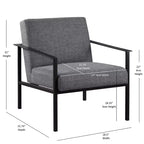 Sedia accentata fissa in metallo Comfort Pointe Milano