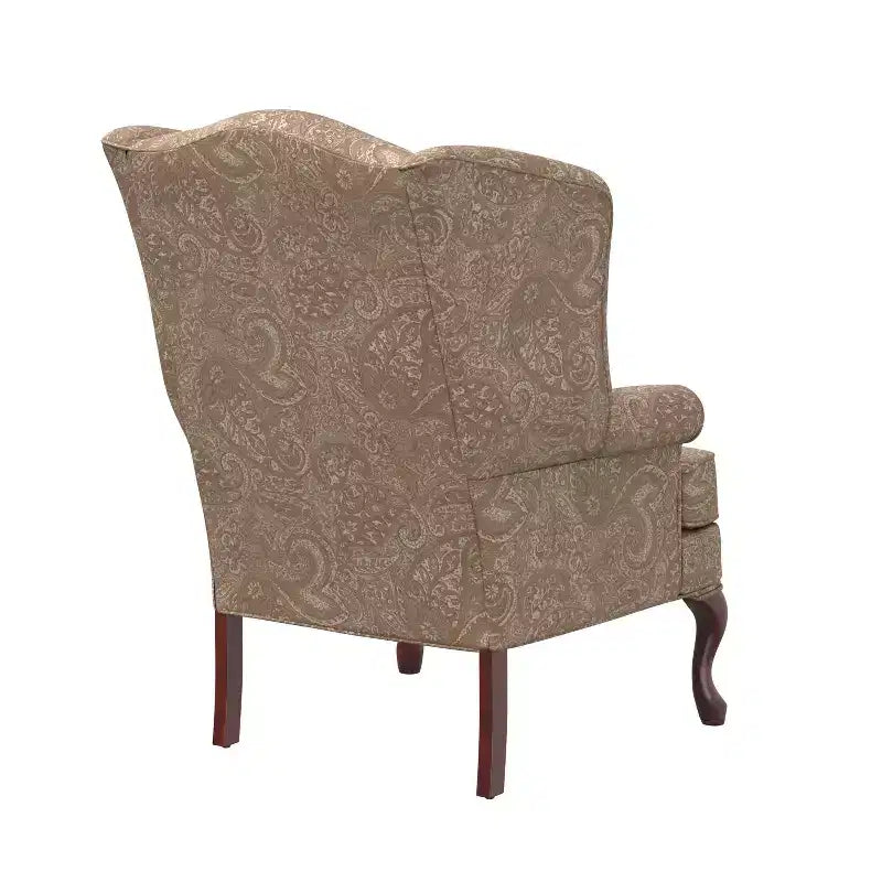 Comfort Pointe Paisley Traditional Wingback Accent Chair
