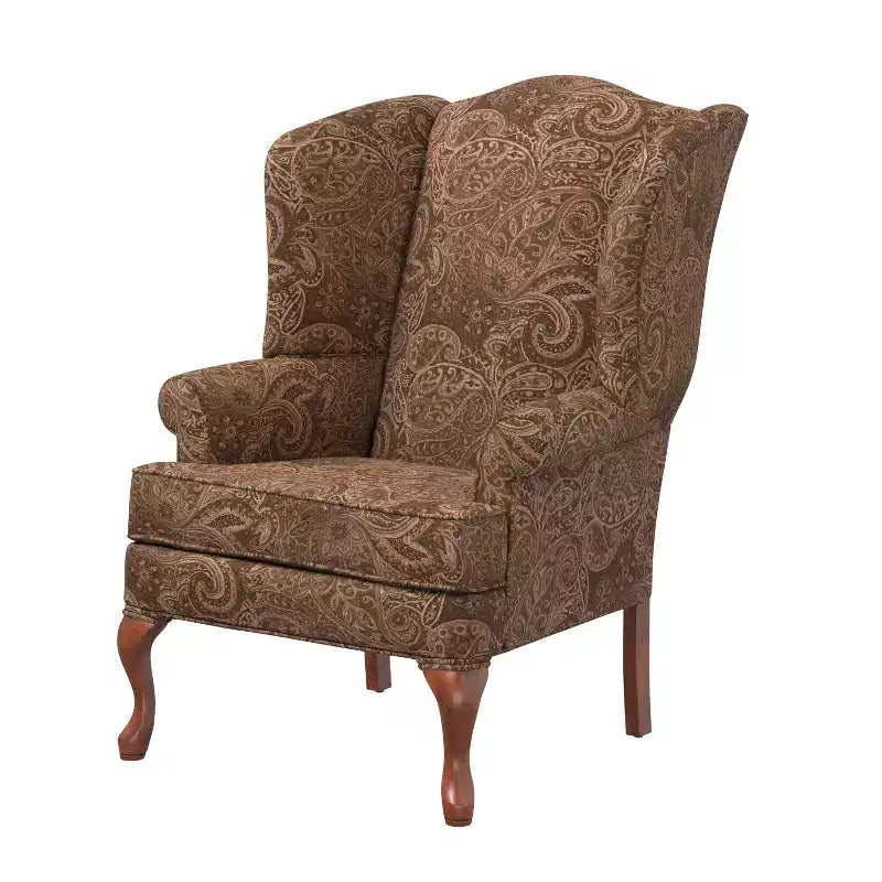 Comfort Pointe Paisley Traditional Wingback Accent Chair