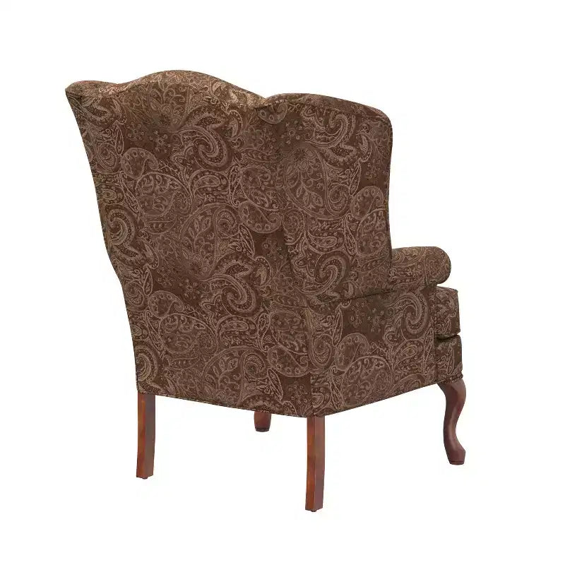 Comfort Pointe Paisley Traditional Wingback Accent Chair
