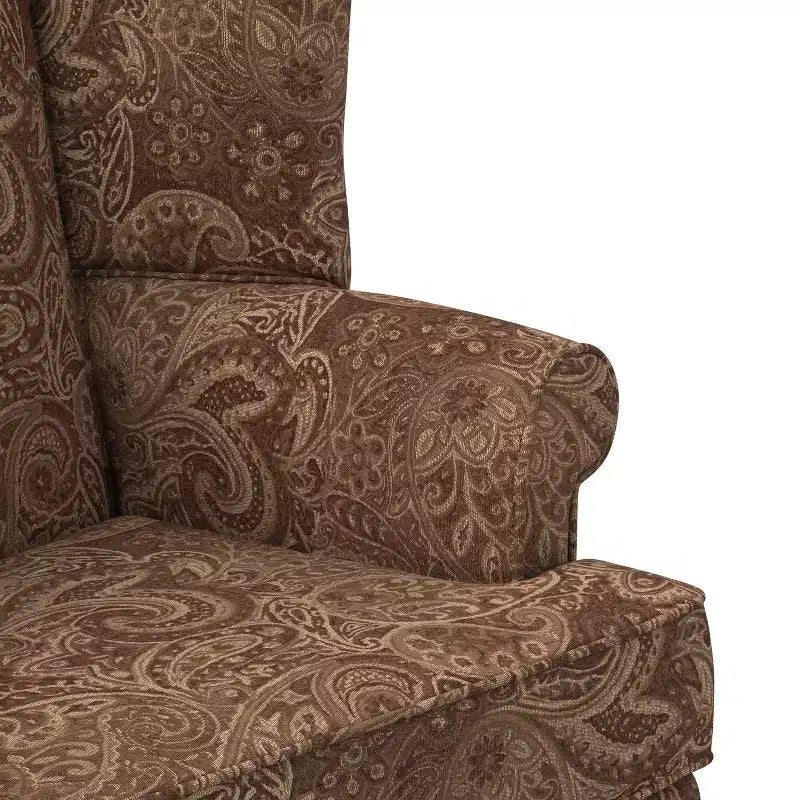 Comfort Pointe Paisley Traditional Wingback Accent Chair