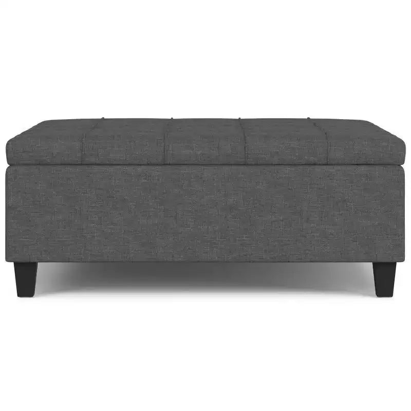 WyndenHall Elliot Large Square Coffee Table Storage Ottoman