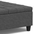WyndenHall Elliot Large Square Coffee Table Storage Ottoman