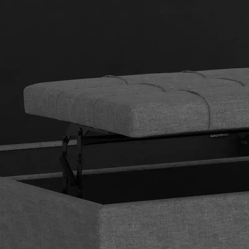 WyndenHall Elliot Large Square Coffee Table Storage Ottoman