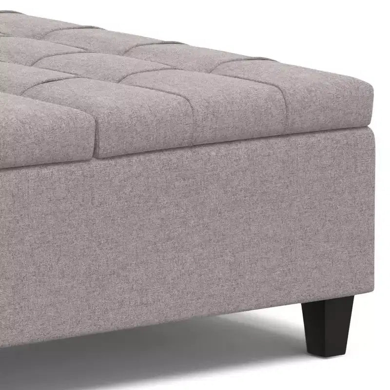 WyndenHall Elliot Large Square Coffee Table Storage Ottoman
