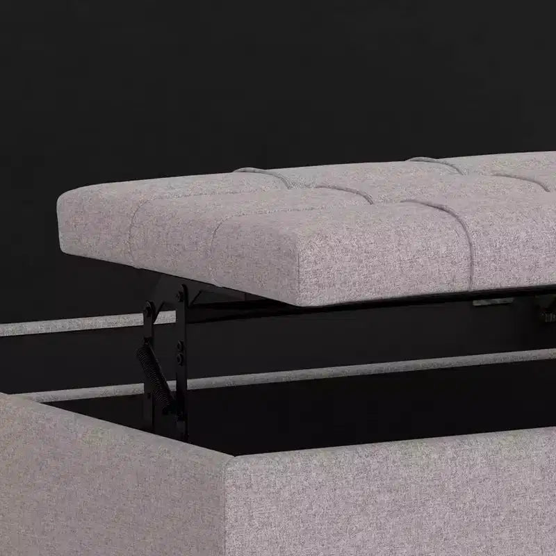 WyndenHall Elliot Large Square Coffee Table Storage Ottoman