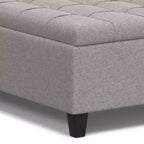 WyndenHall Elliot Large Square Coffee Table Storage Ottoman