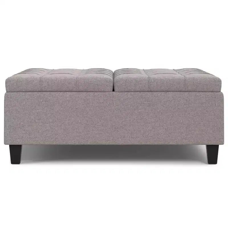WyndenHall Elliot Large Square Coffee Table Storage Ottoman
