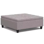 WyndenHall Elliot Large Square Coffee Table Storage Ottoman