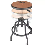 Sgabello da negozio Cat Rustic Designer, cuscino seduta in ecopelle
